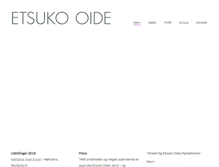 Tablet Screenshot of etsukooide.com